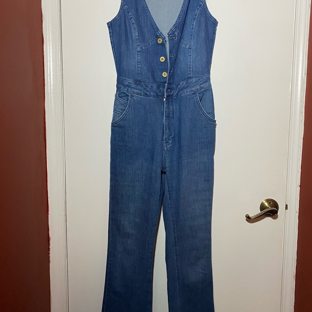 anthropologie pilcro denim jumpsuit - Picture 8 of 9